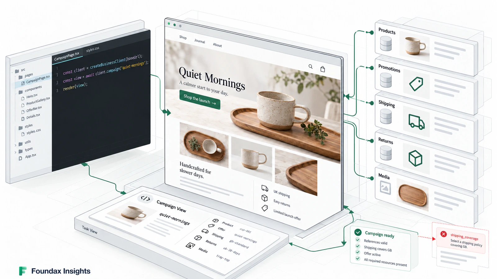 From Generated Pages to Working Business Systems