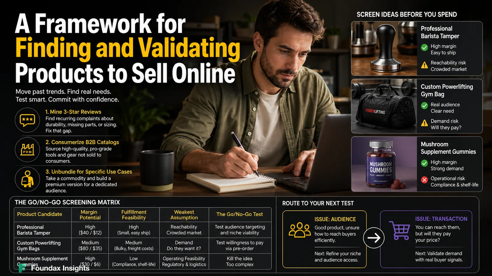 A Framework for Finding and Validating Products to Sell Online