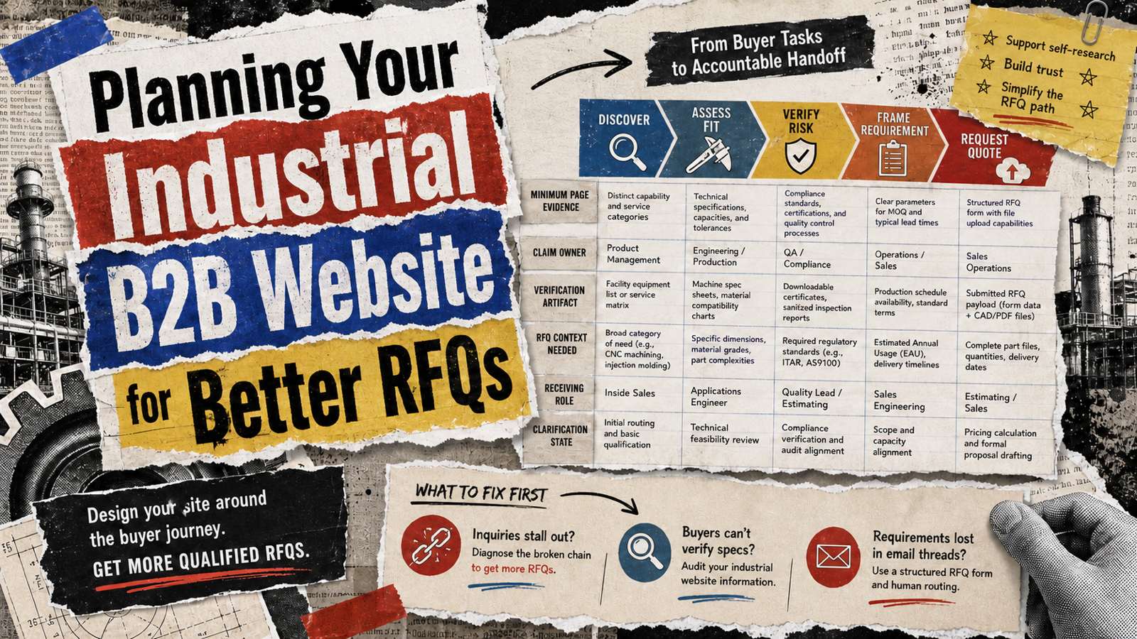 Planning Your Industrial B2B Website for Better RFQs