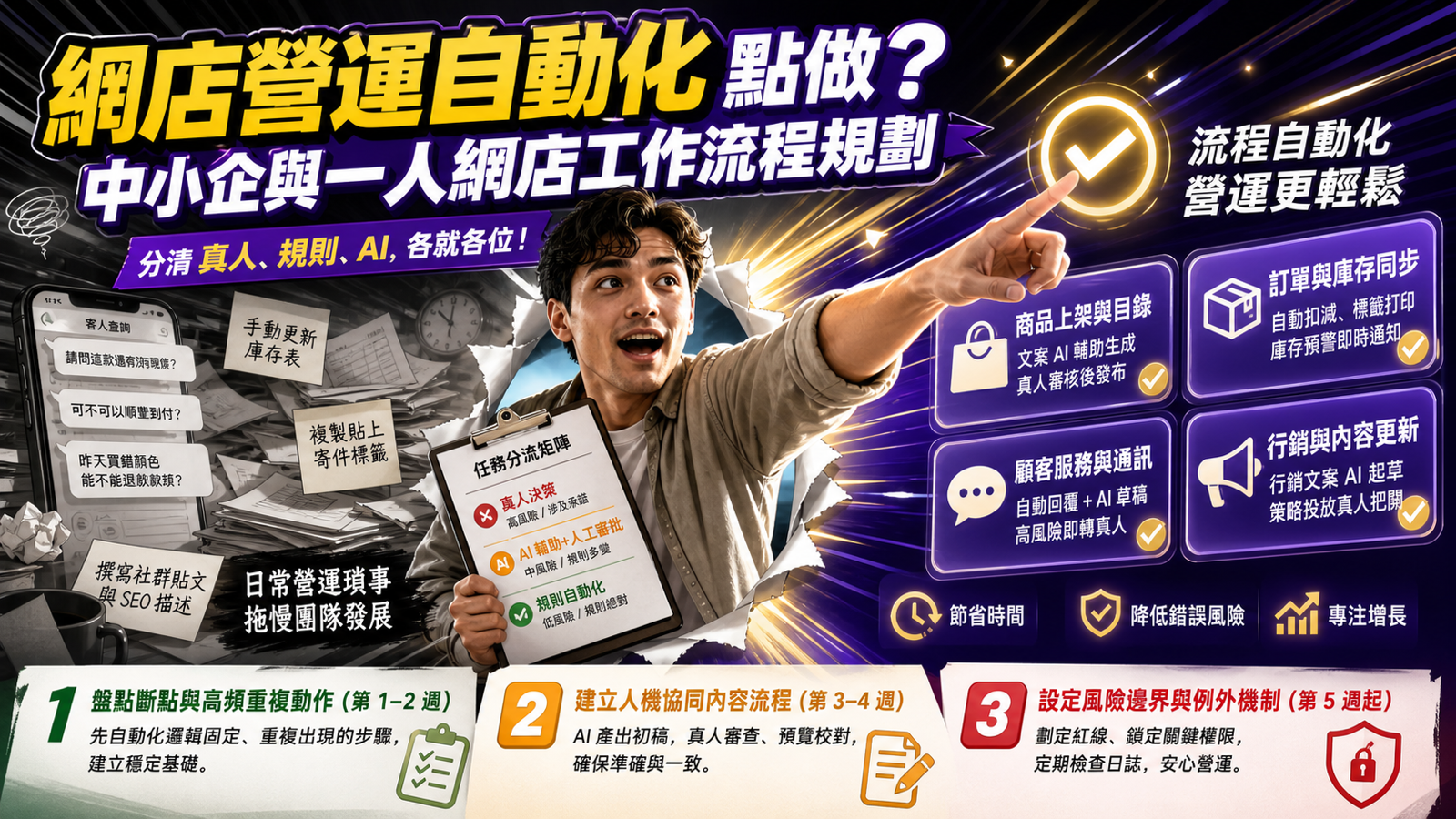 網店營運自動化點做？中小企與一人網店工作流程規劃
