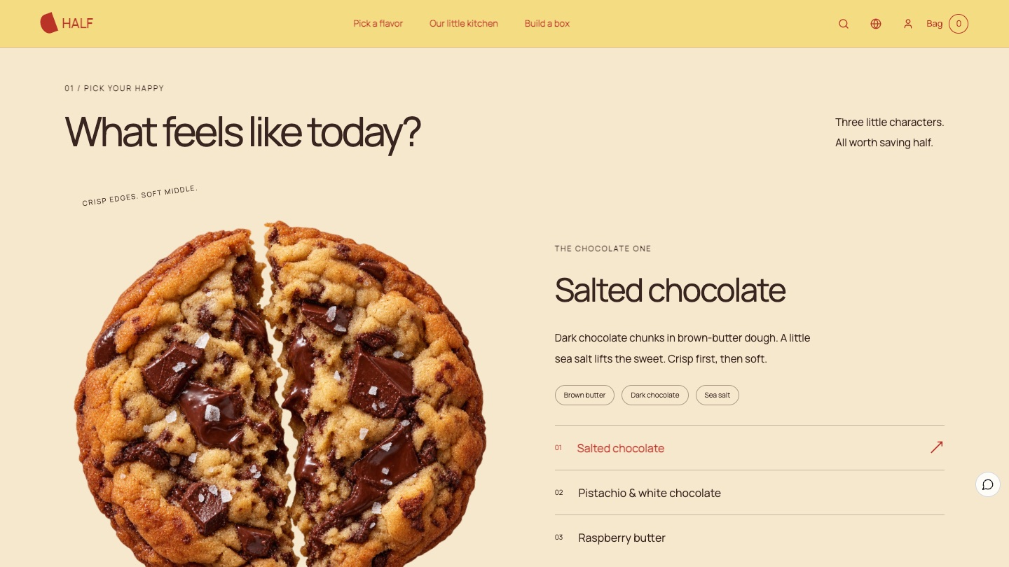 Flavours: What feels like today?