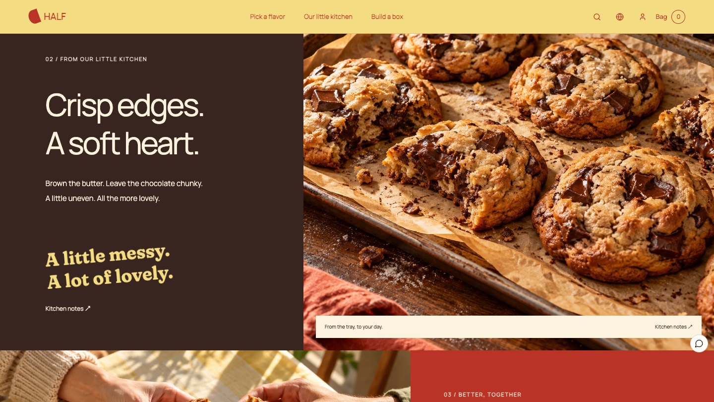 Kitchen: Crisp edges, a soft heart
