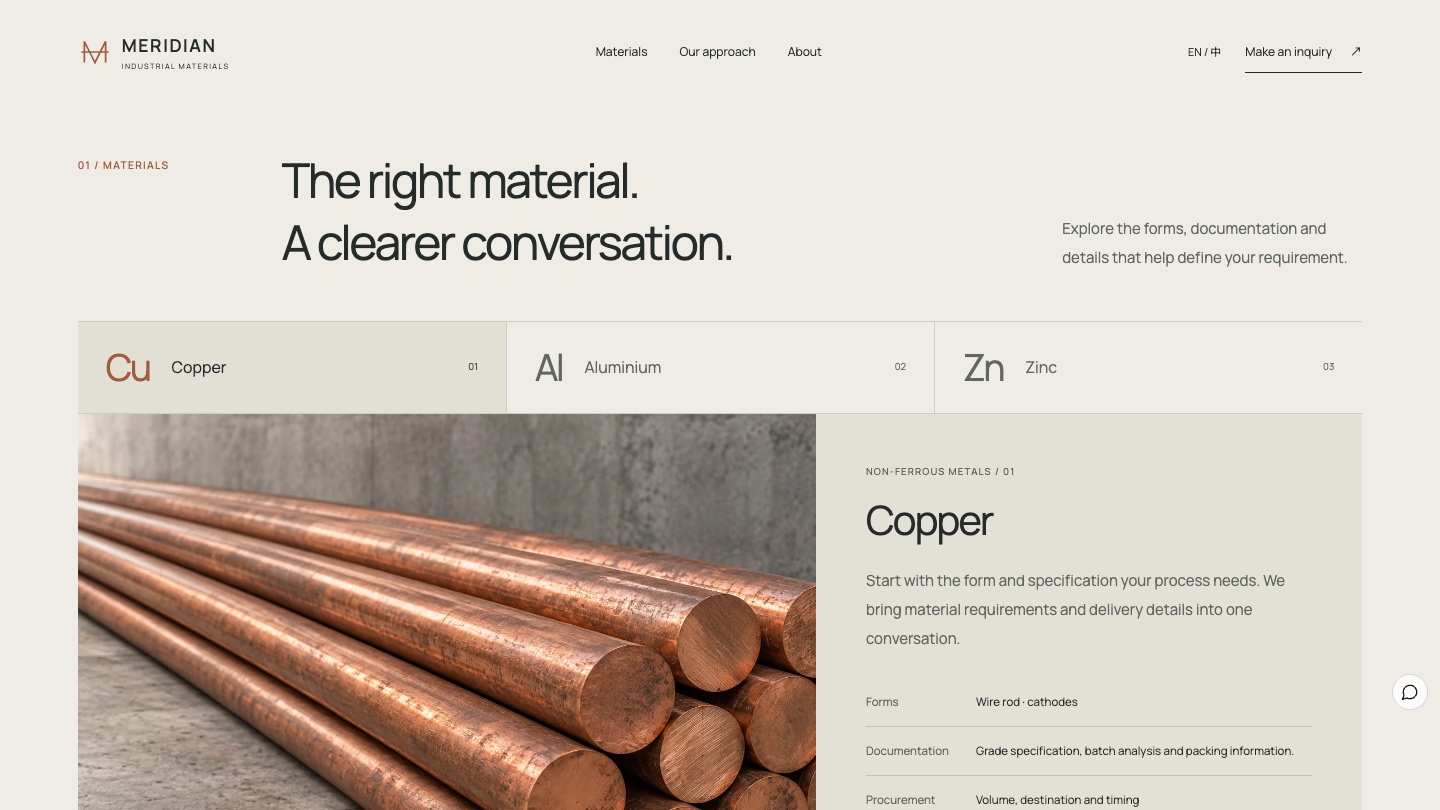 Materials: The right material, a clearer conversation