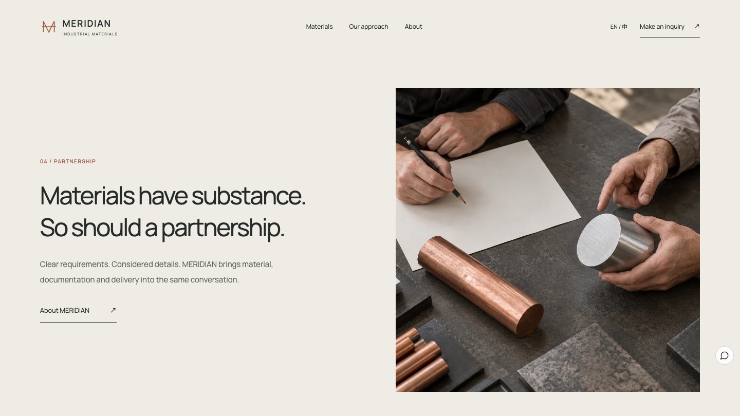 Partnership: Materials have substance
