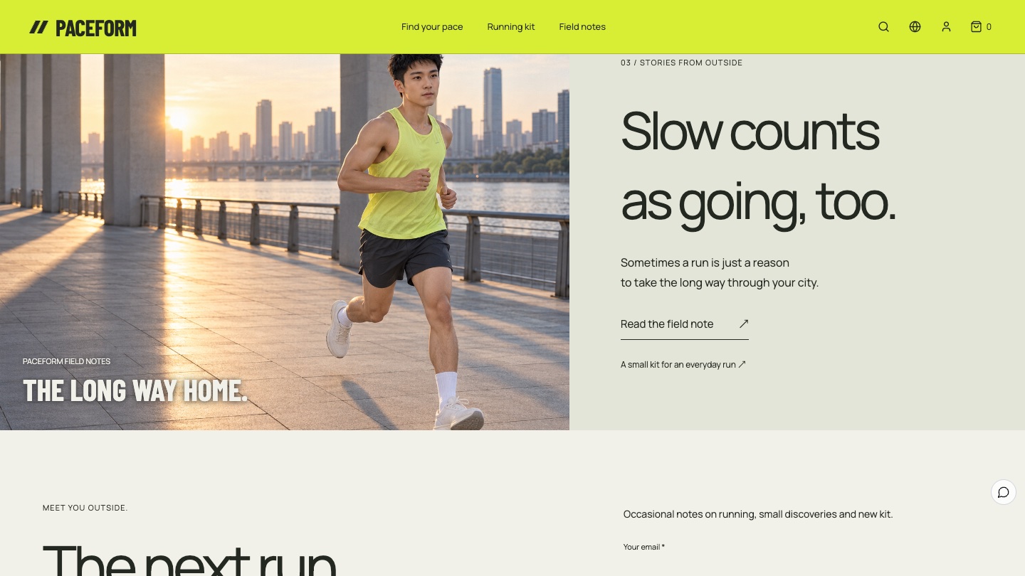Notes: Slow counts as going, too
