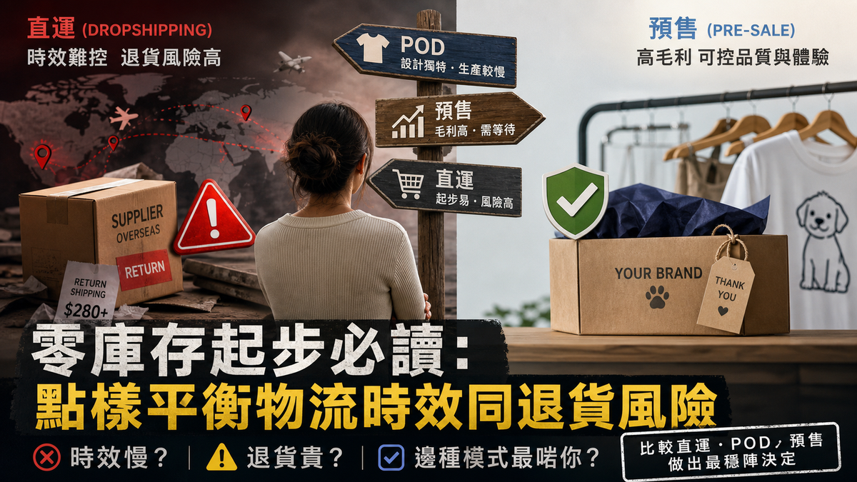 零庫存起步必讀：點樣平衡物流時效同退貨風險