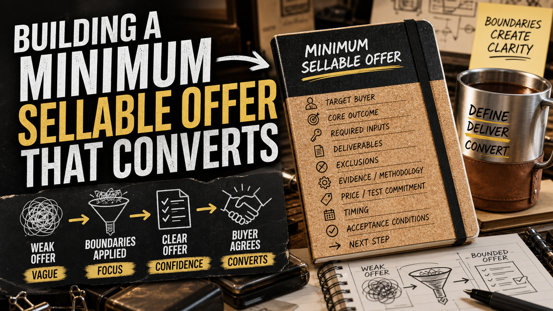 Building a Minimum Sellable Offer That Converts