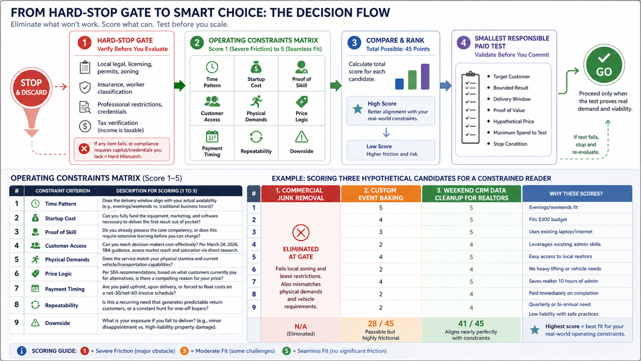 Decision framework for Forget the Hype: How to Screen and Select a Service You Can Actually Deliver