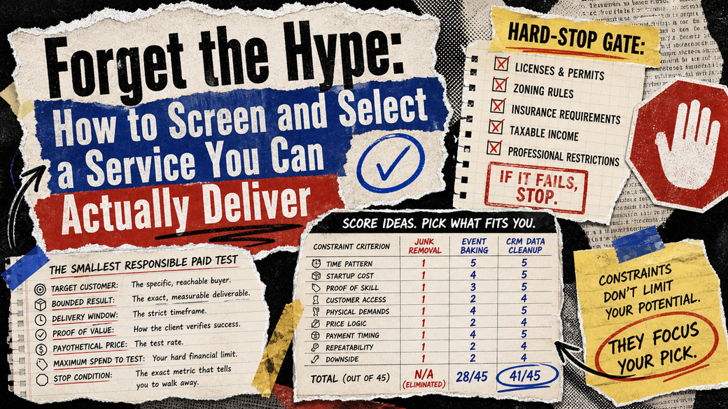 Forget the Hype: How to Screen and Select a Service You Can Actually Deliver
