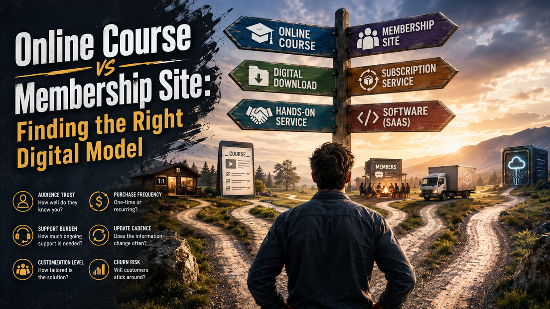 Online Course vs Membership Site: Finding the Right Digital Model