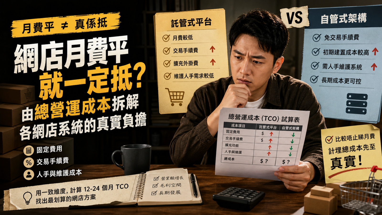 網店月費平就一定抵？由總營運成本拆解各網店系統的真實負擔