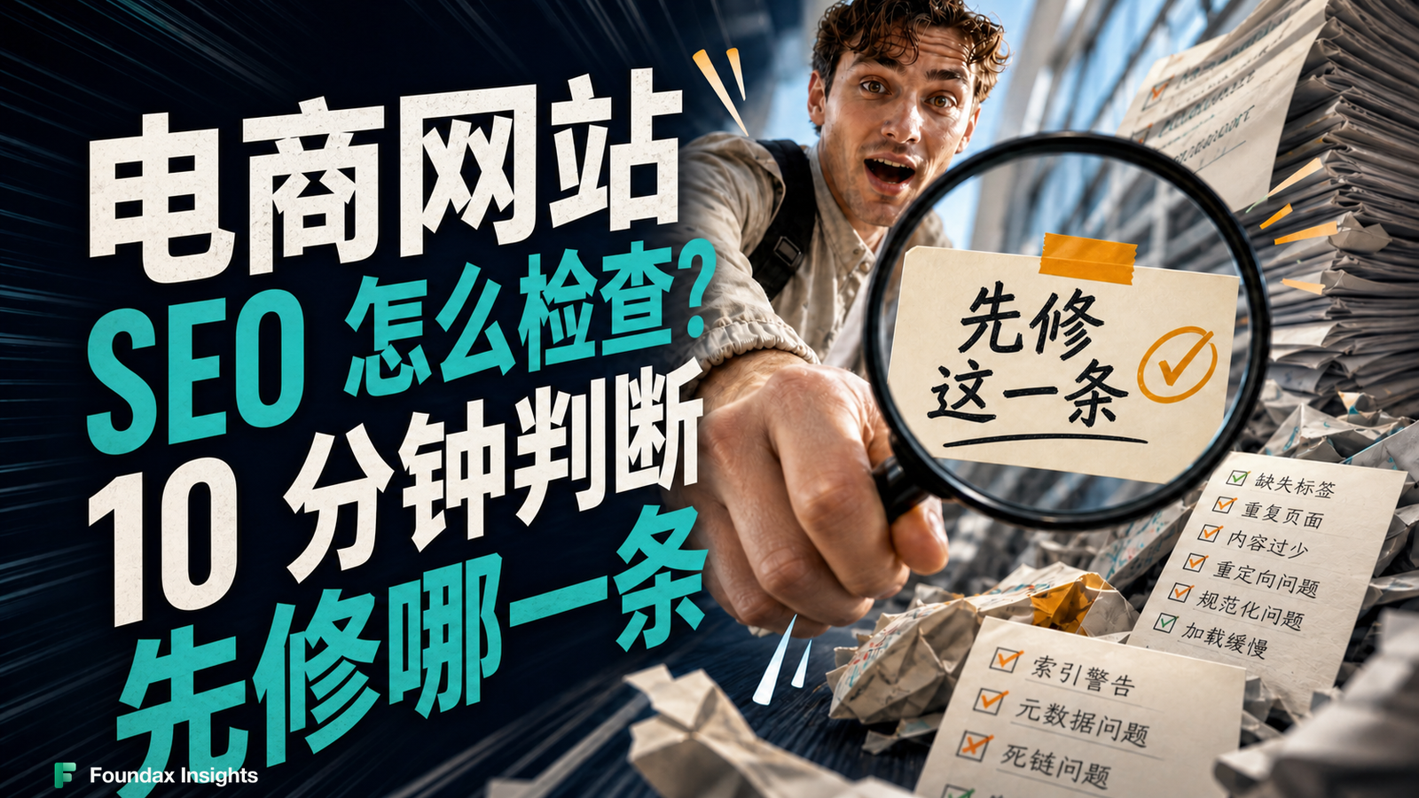电商网站 SEO 怎么检查?10 分钟判断先修哪一条